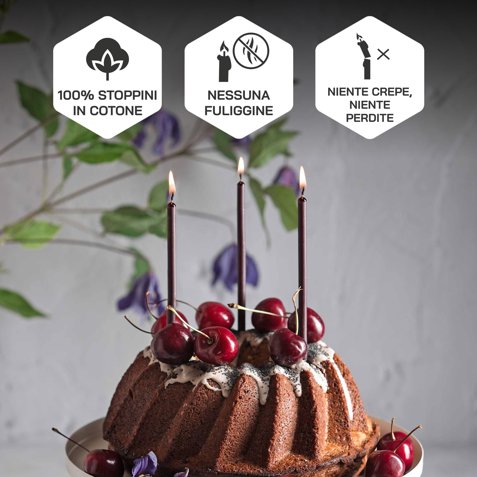 Danilovo - 50 Candele In Cera D'Api Viola Naturali | Per Preghiera, Rituali E Decorazioni | Profumo Di Miele Naturale - Foto 7