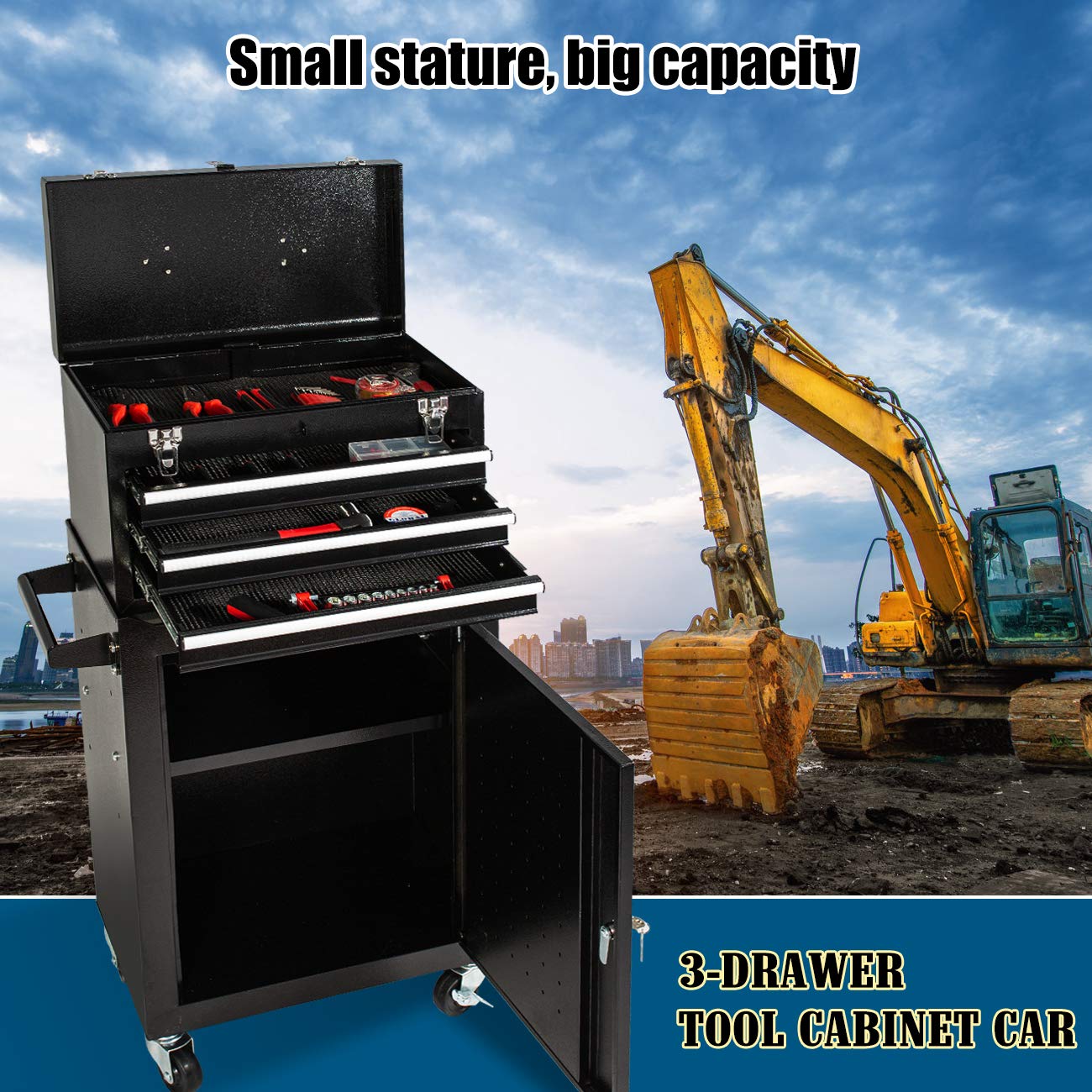 Tool Chest&Tool Box,Rolling Tool Chest,Tool with 4 Wheels,Tool