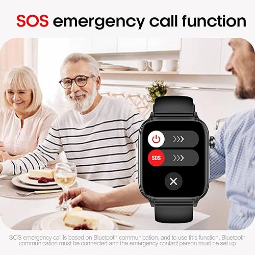 Miniatura 7 de Reloj inteligente para mujeres y hombres (respuestadial) reloj inteligente IPS de 1.96 pulgadas, frecuencia cardíaca 247, oxígeno en sangre, presión