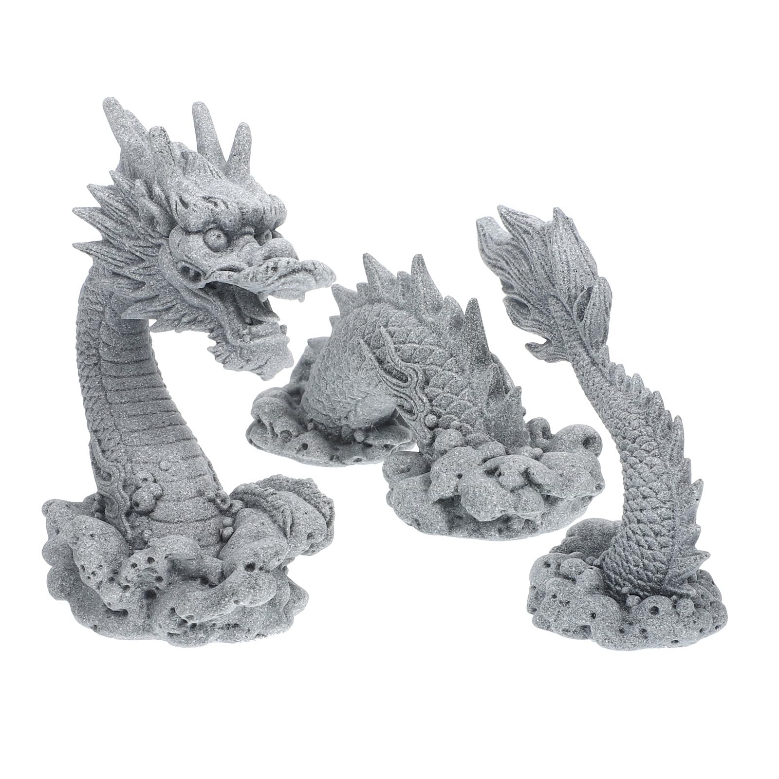 Sculpture dragon chinois de jardin GALPADA pour patio zen