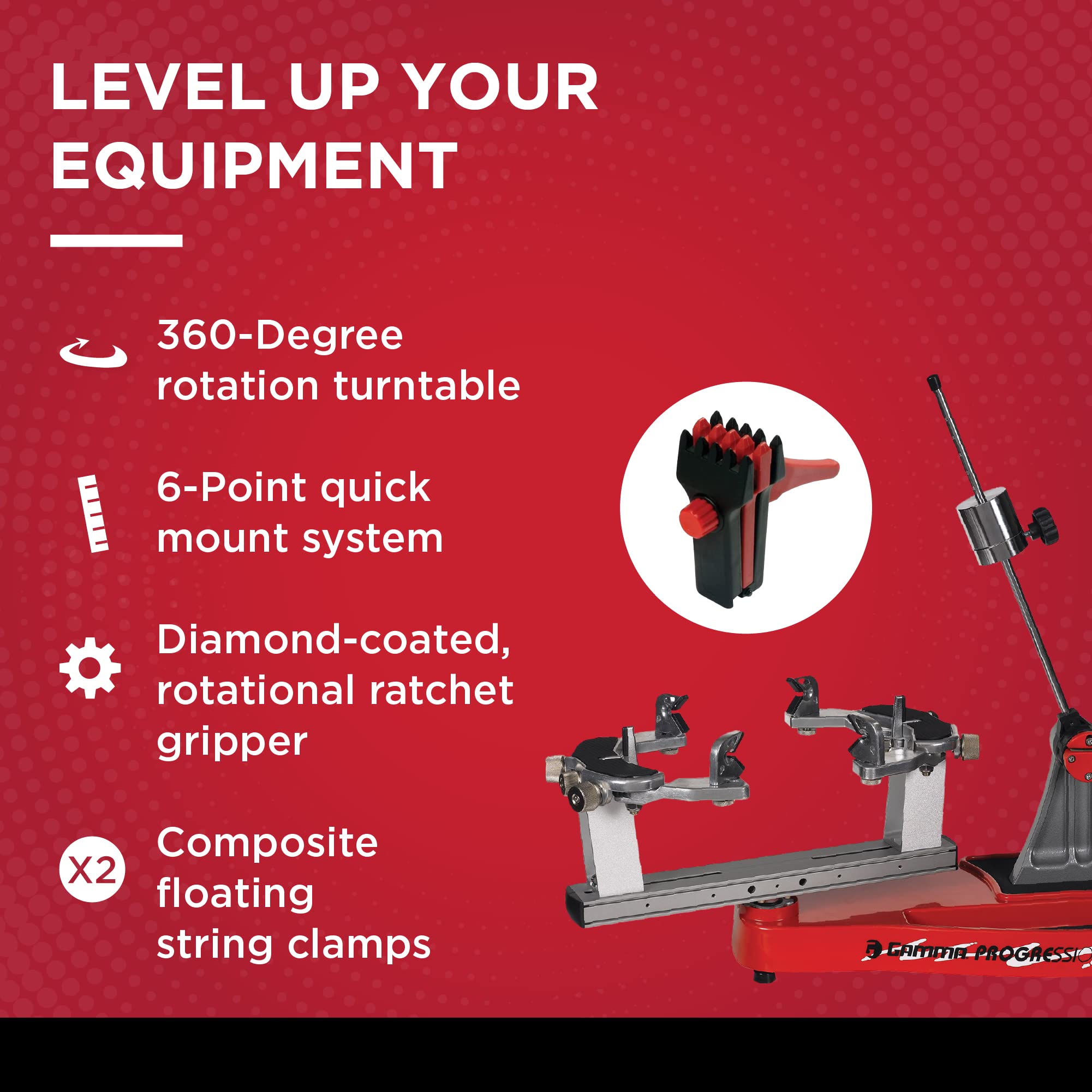 Amazon | Gamma Progression II 602:360度回転 卓上ラケット