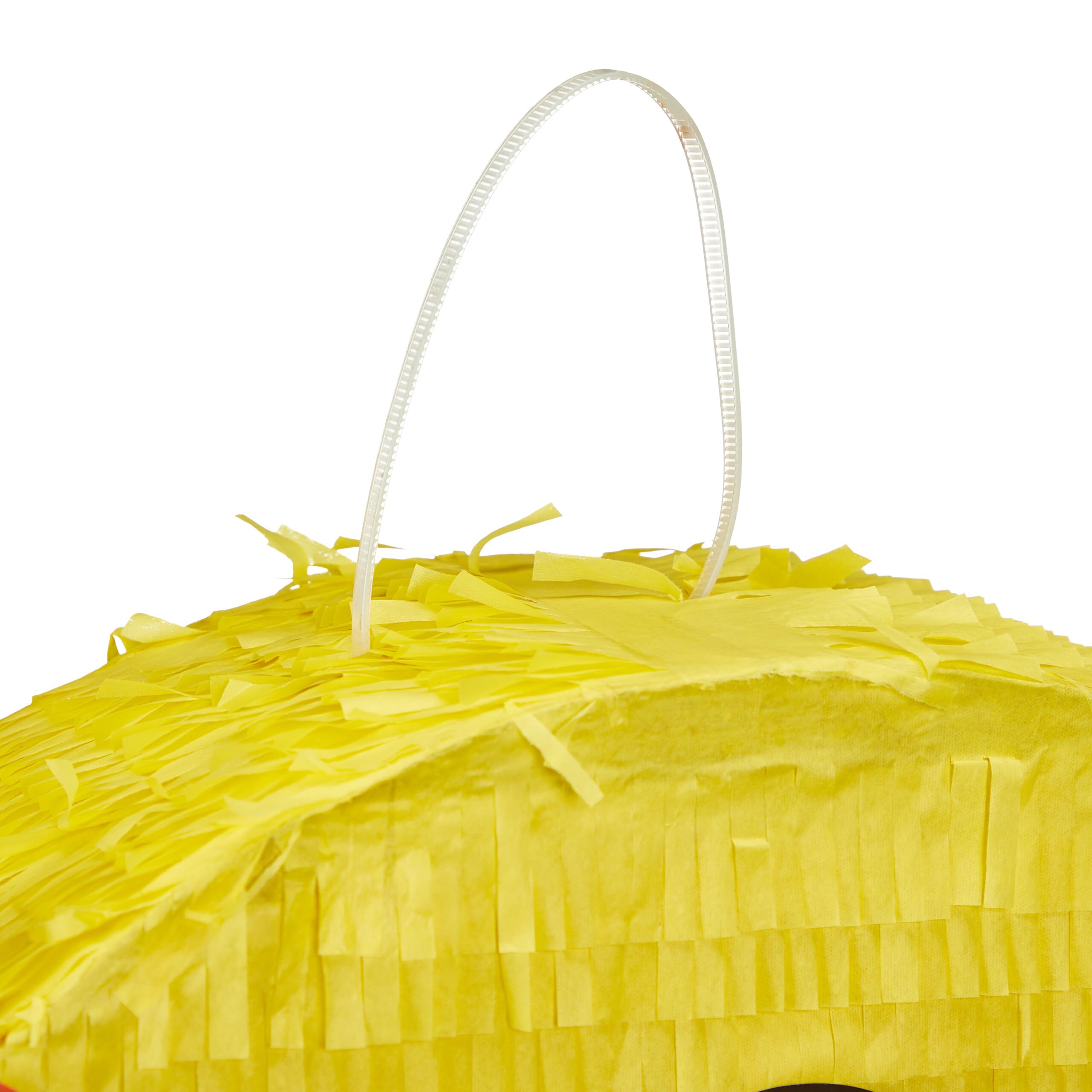 Relaxdays Pignatta Mostro, Piñata Vuota da Appendere e Riempire, Gioco da Festa di Compleanno, Bambini e Adulti, Giallo