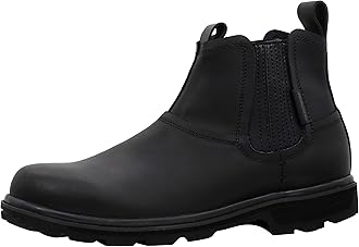SkechersSkechers Men's Blaine Orsen Ankle Boot, Black/Black, 12 M US