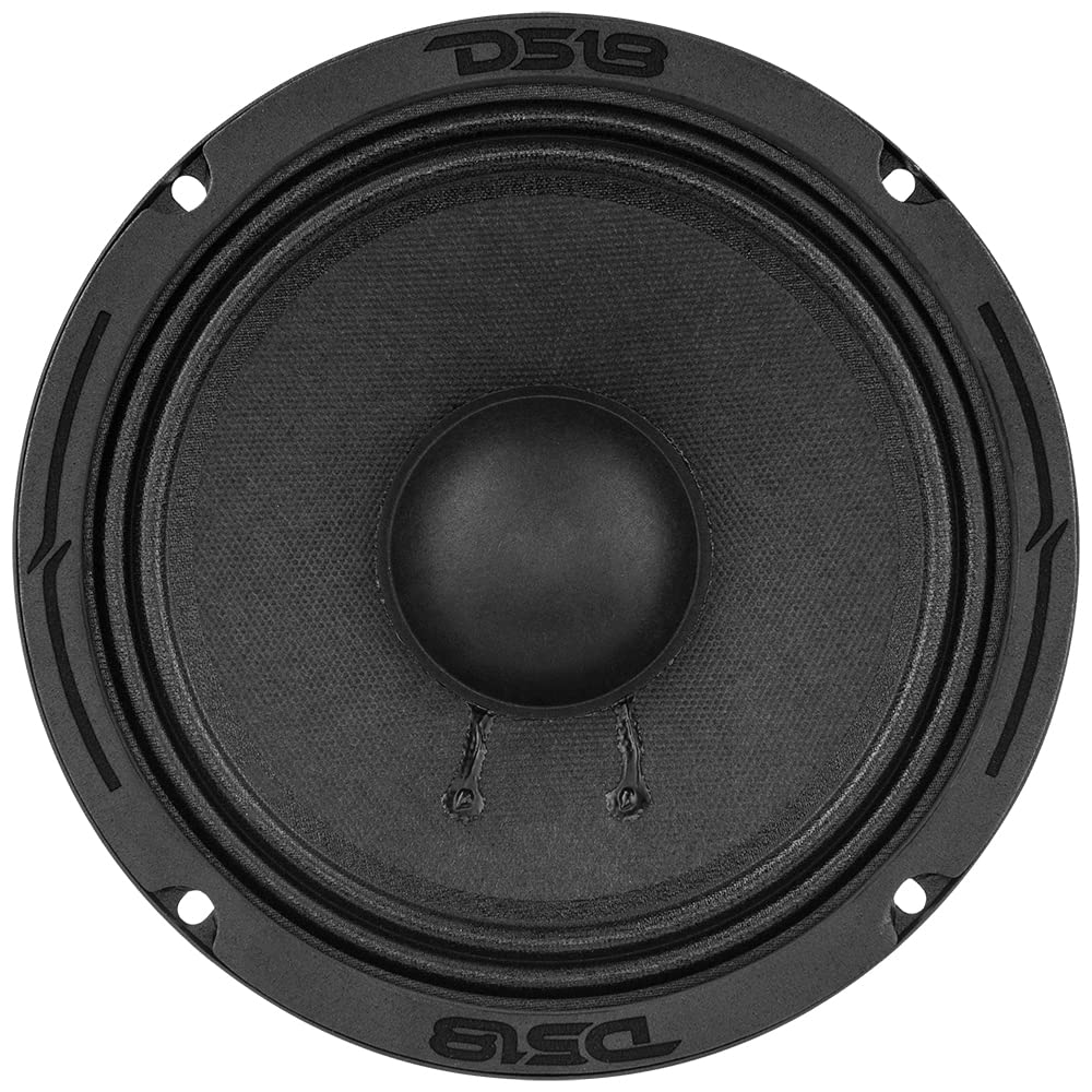 DS18 1 6PRO300MB-4 altoparlante professionale mid-bass da 16,5 cm 165 mm 6,5", 150 watt rms e 300 watt max, 4 ohm, 96 db, portiere, sportelli, per auto, 1 pezzo