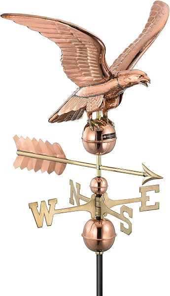 Good Directions Smithsonian Eagle Weathervane in Polished Copper