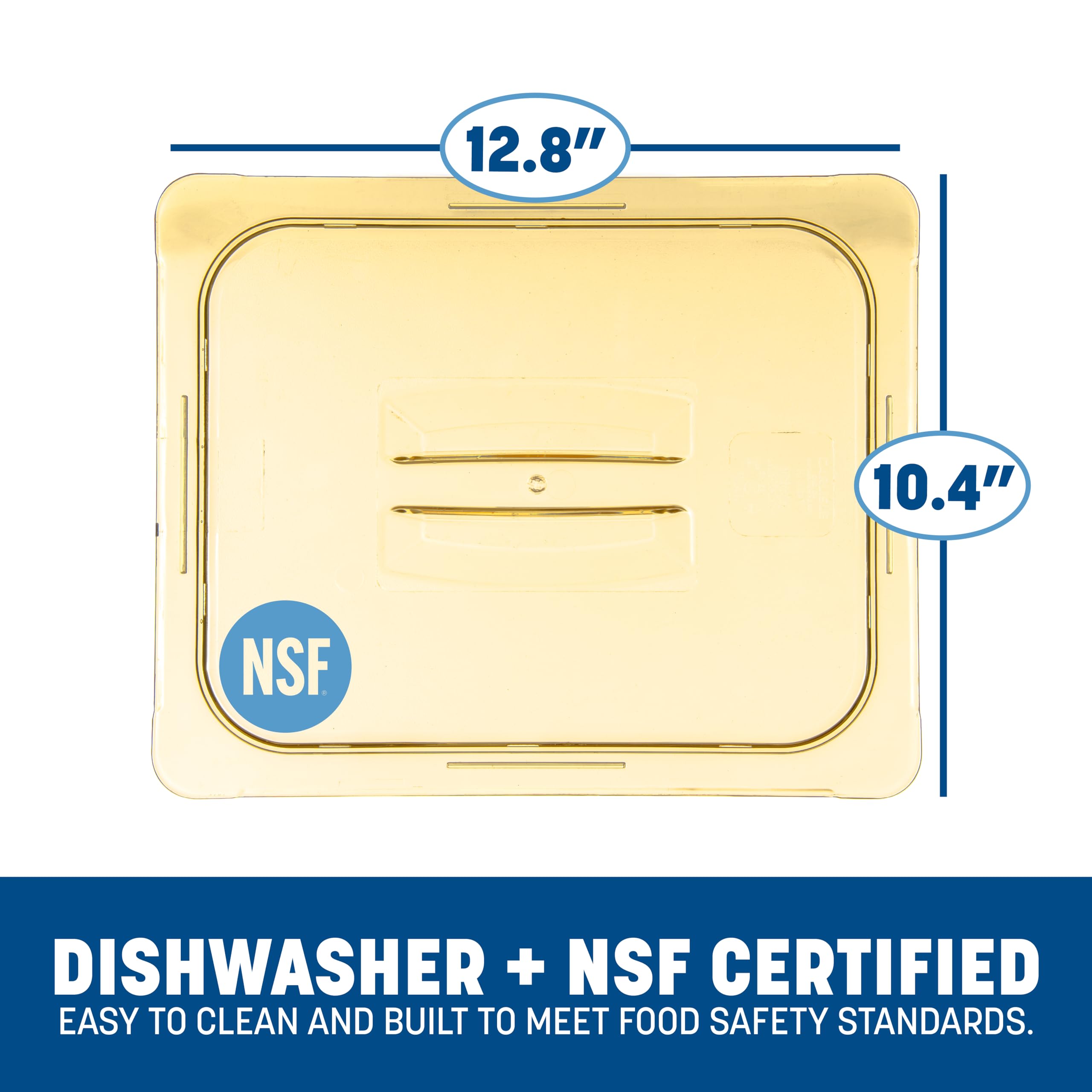 Food Pan Lid - High Heat & Airtight Seal -6