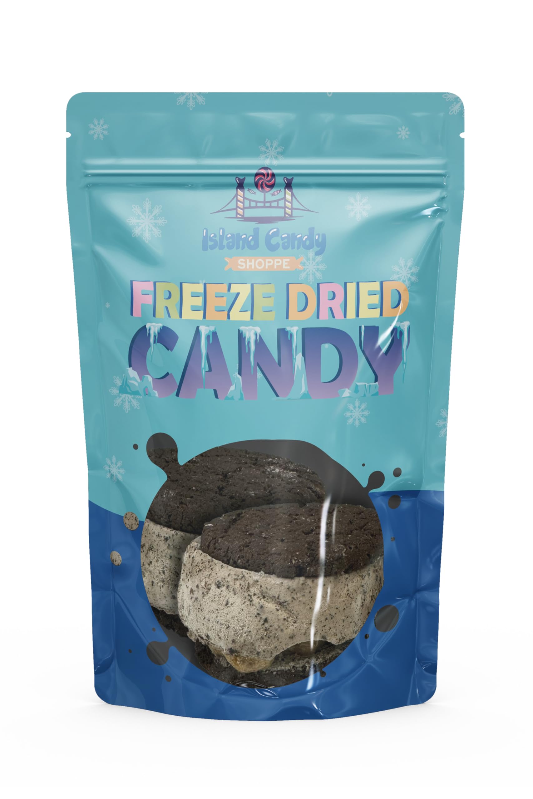 KD Supplies Freeze Dried Ice Cream - Bite Size Airy and Crunchy Ice Cream That Never Melts (Pack of 2, Caramel Cookies 'n Cream)