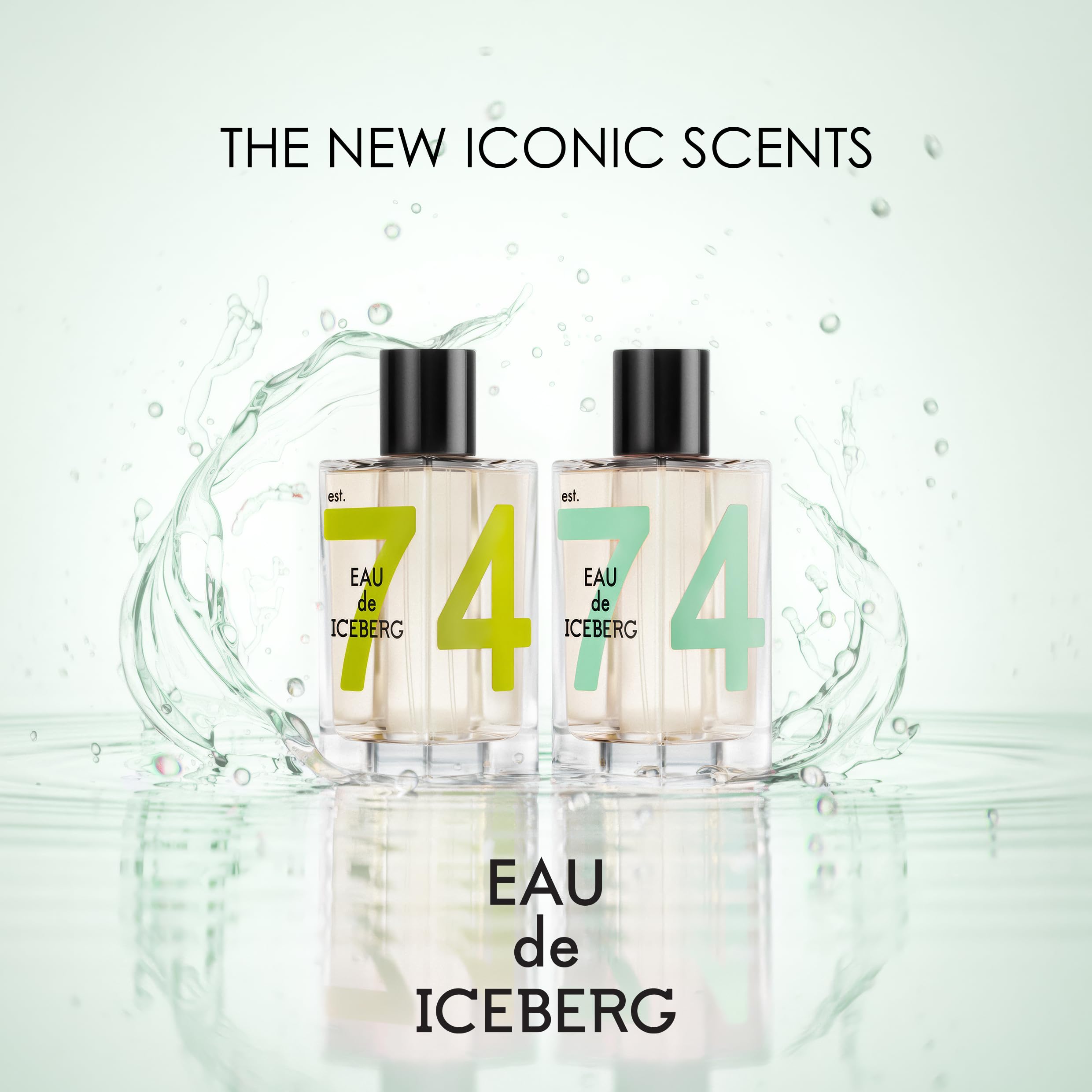 EAU de ICEBERG Sparkling Lily – woda toaletowa 100 ml, aromaty dla kobiet, kwiatowy, prostokątna butelka szklana o ponadczasowym designie, dla kobiet o współczesnej kobiecości