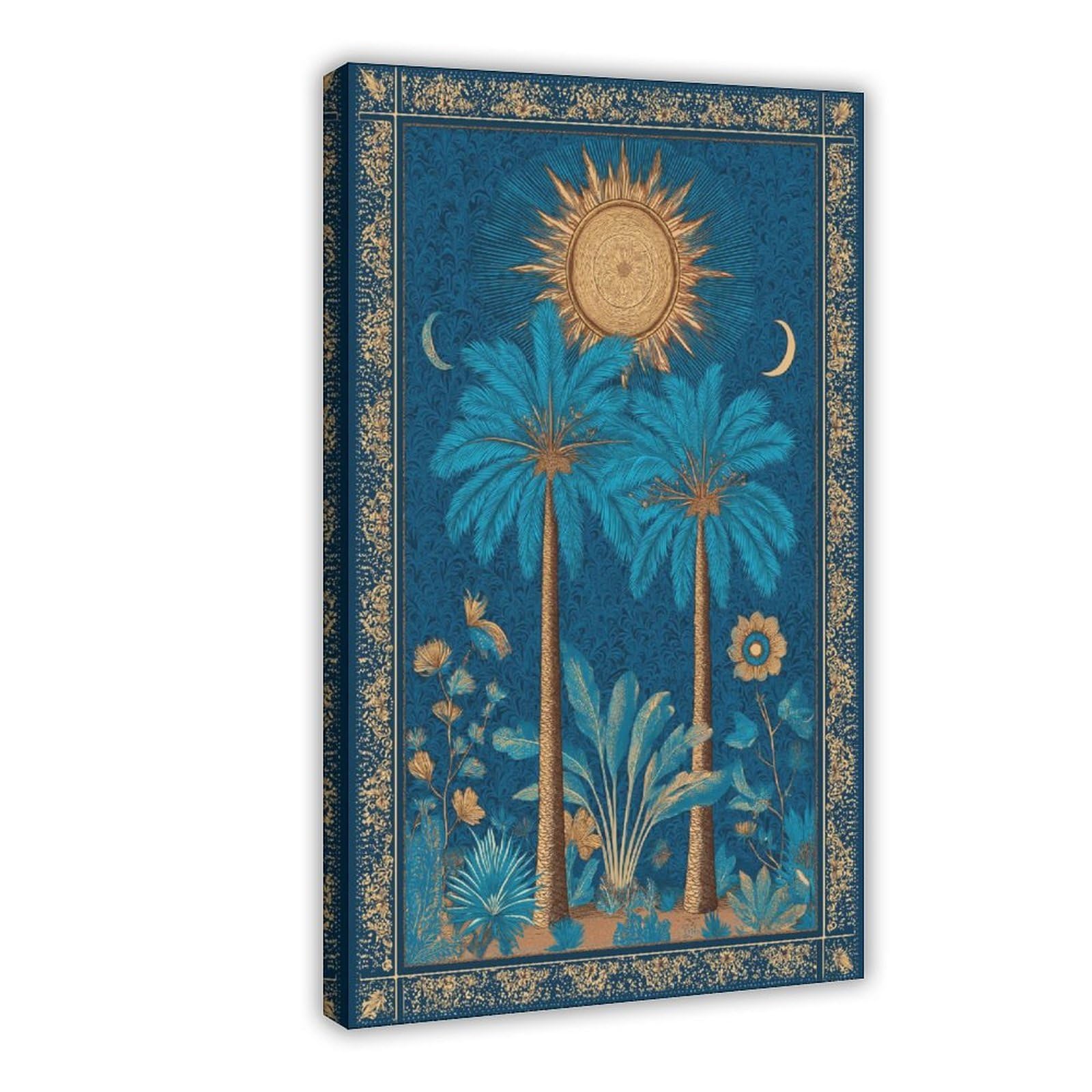YWTJAX Tropical Botanical Boho Poster Canvas Poster for Bedroom Decor Gift