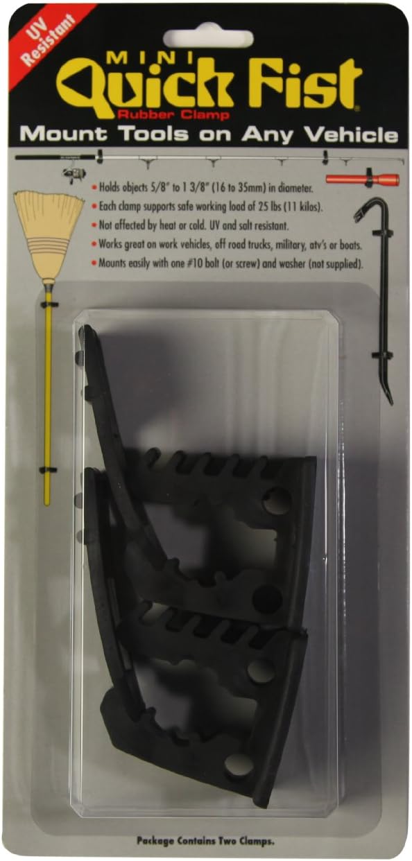 Mini Clamp for mounting tools & equipment 5/8” - 1-3/8” diameter, 2 Count (Pack of 1) – 30050