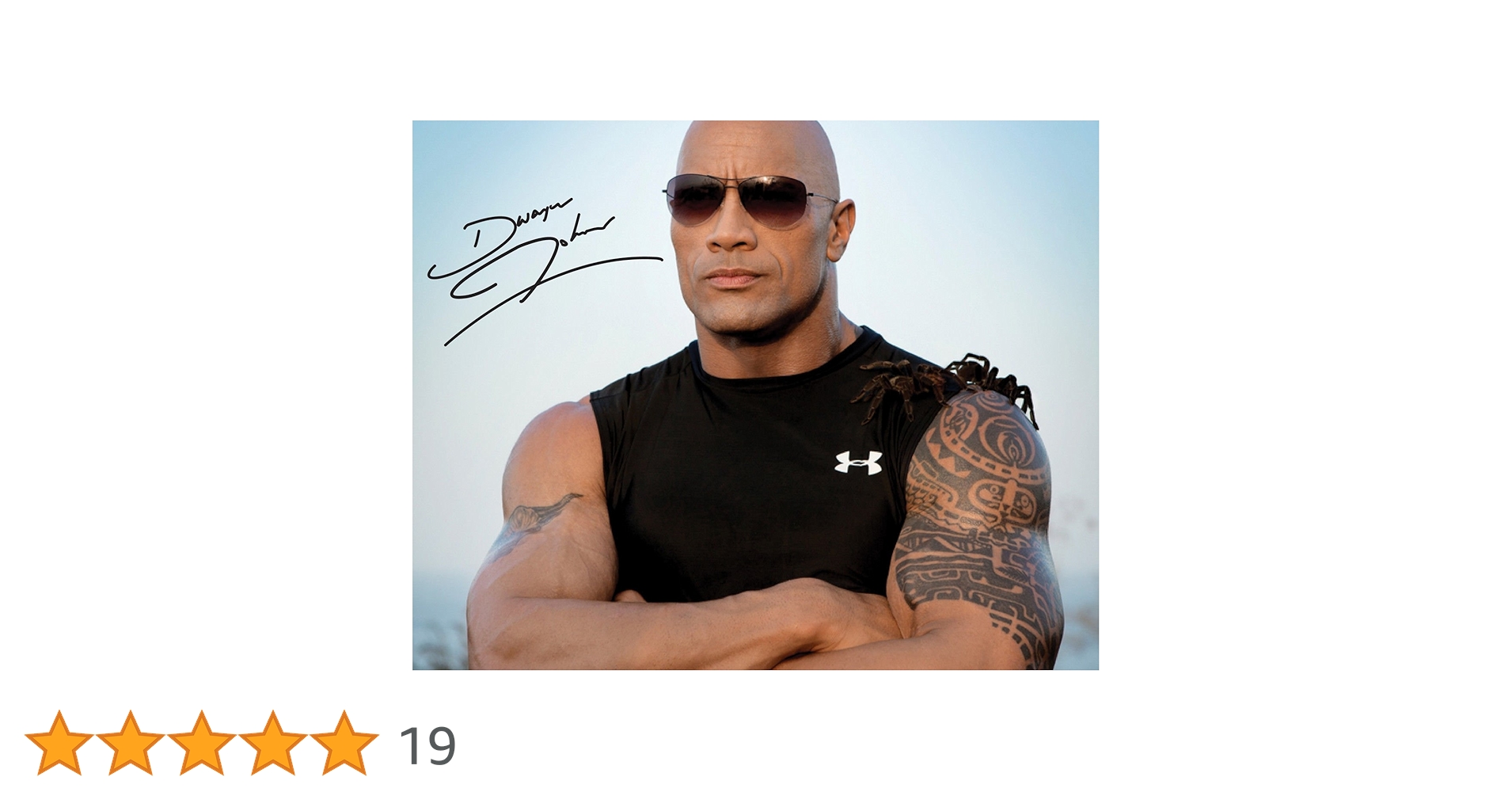 Amazon.co.jp: The Rock ドウェイン・ジョンソン サイン入り サイン