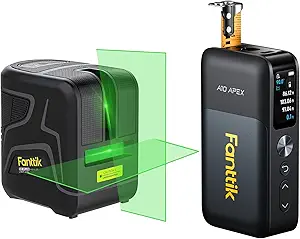 Fanttik D2 PLUS Laser Level & Fanttik A10 Apex 3-in-1 Digital Laser Tape Measure with HD Color Display