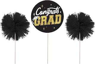 Tullle Pom Pom Centerpiece Picks - 9 1/2