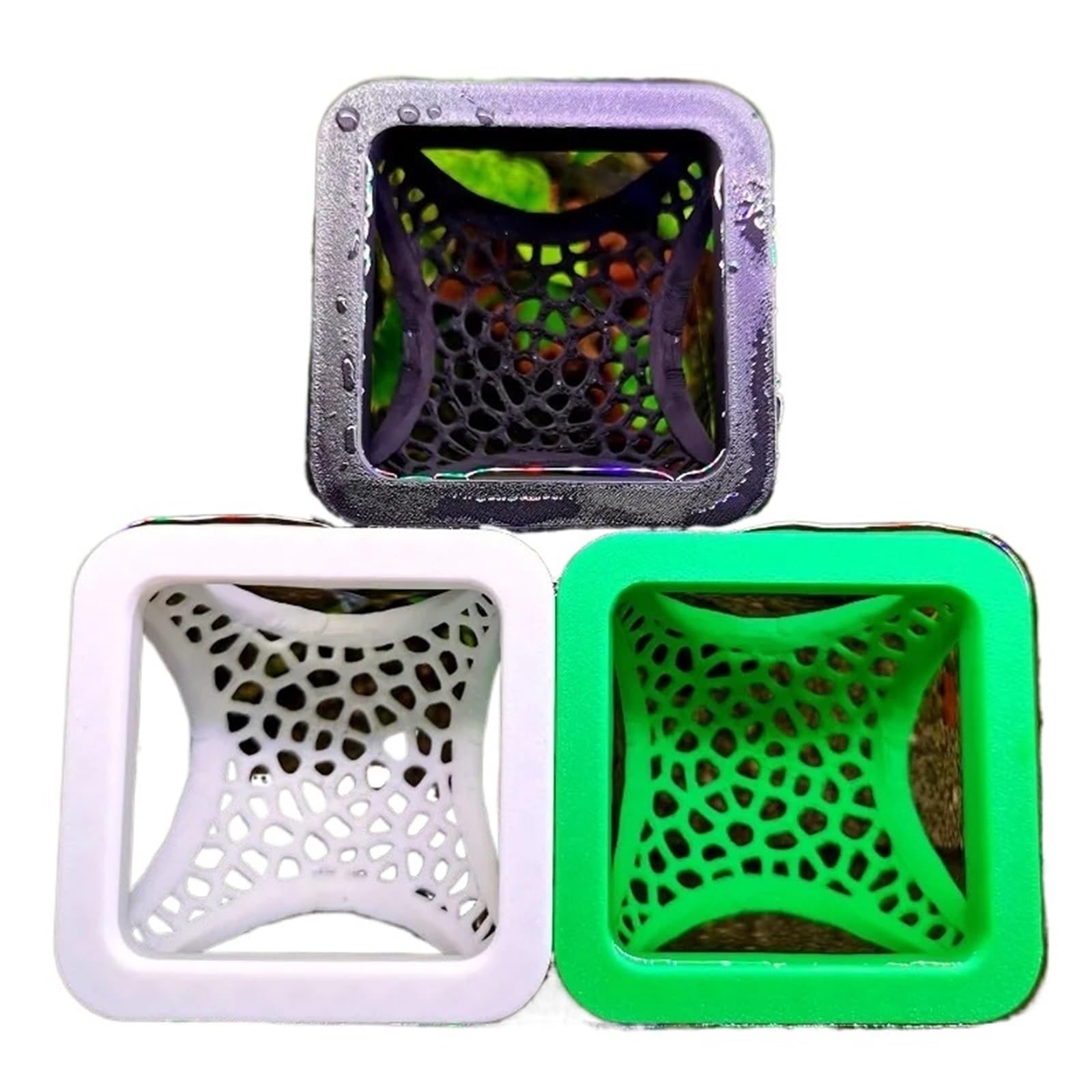 HKSDKABOP Fish Leaf Pad, Floating Cave Fish Shrimp Shelter 3-in-1 Hammock Feeding Resting Spot Multicolor(Black)