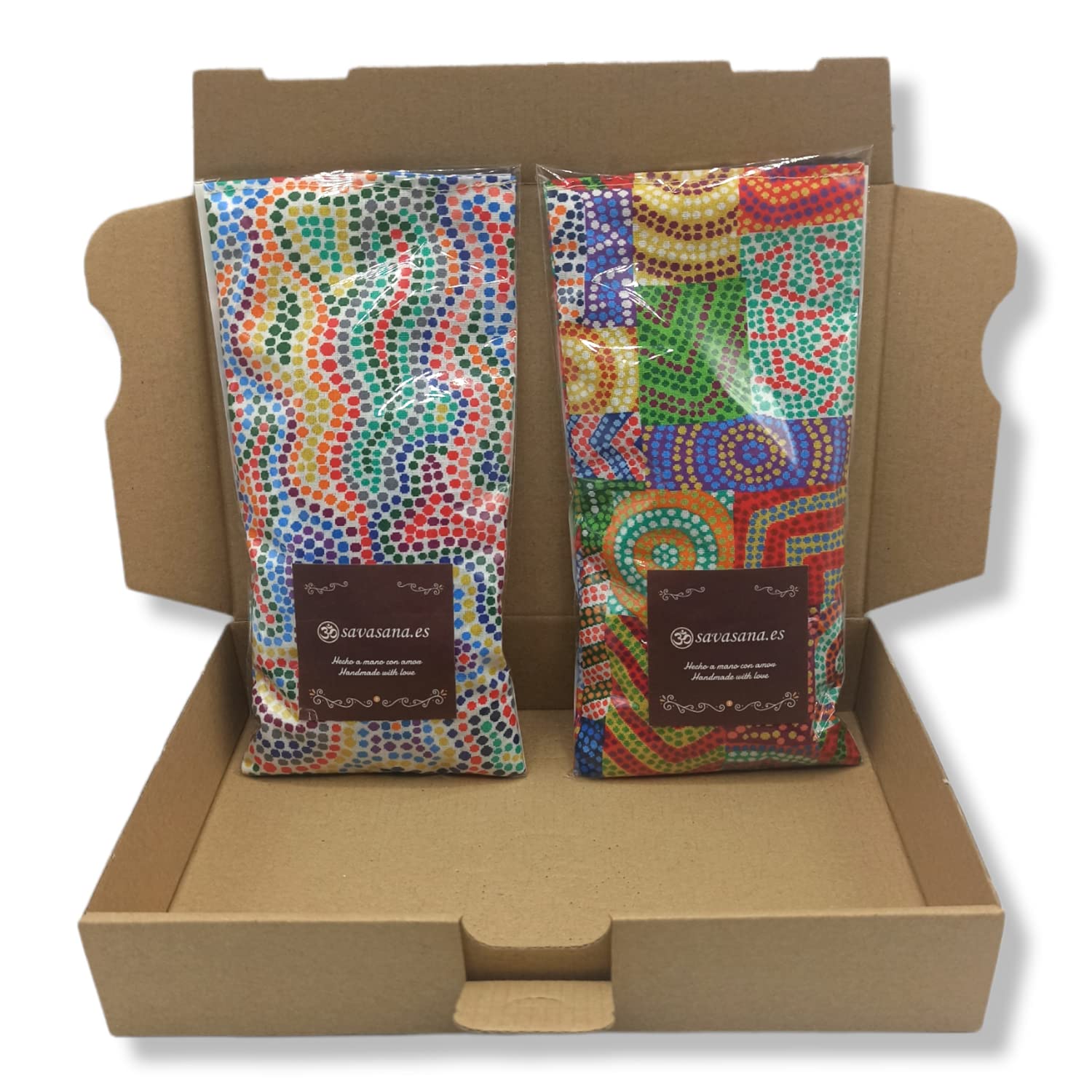 cuscini per gli occhi "Pack 2 - Gaudí" | Semi di lavanda e riso | Yoga, Meditazione, rilassamento, riposo oculare...