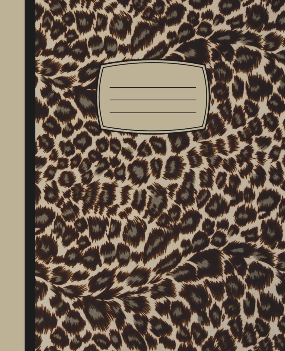 Leopard Print Pattern Notebook: Leopard Print Pattern Notebook for Girls Women Men, Leopard Lovers, Leopard Themed Gift, 110 Pages of 7.5" x 9.25"