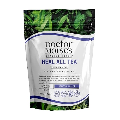 Doctor Morse's Heal All Tea  Té de hierbas  Mezcla suelta de 7 onzas (86 porciones) sin cafeína  Formulado naturópata  Desintoxicación de cuerpo