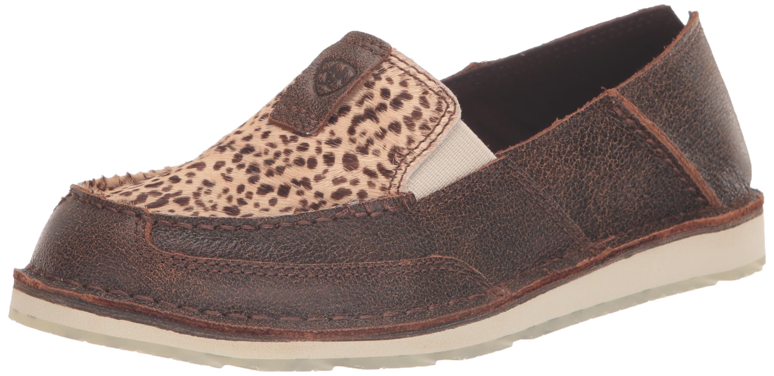 ARIAT Women's Cruiser - Vintage Bomber/Cheetah Hair On, 7.5 Medium