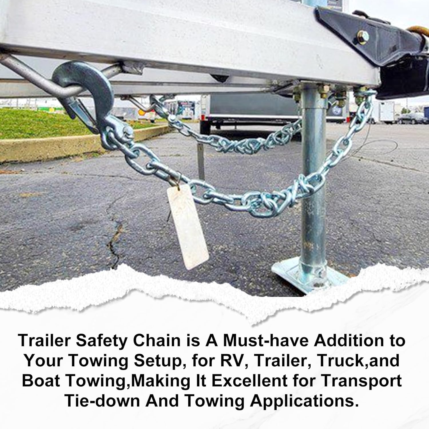 RULLINE Trailer Ultimate Connection Safety Chains Kit - 5th Wheel & Gooseneck | High-Strength Material, Suitable for Various Trailers | Easy Installation, Ideal Choice for Trailer Enthusiasts - Image 4