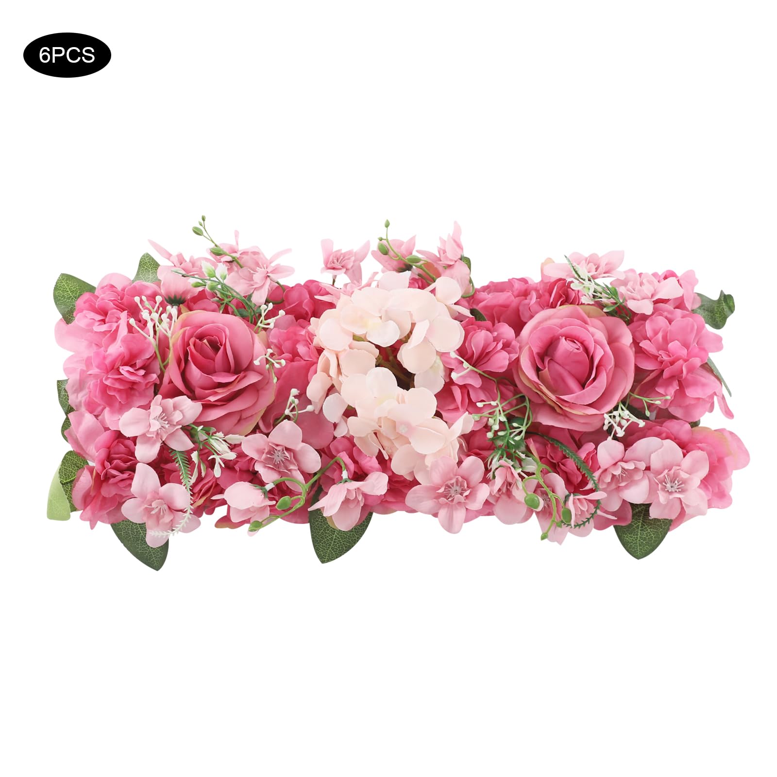 Set di 6 fiori artificiali in seta per decorazione di matrimoni e feste