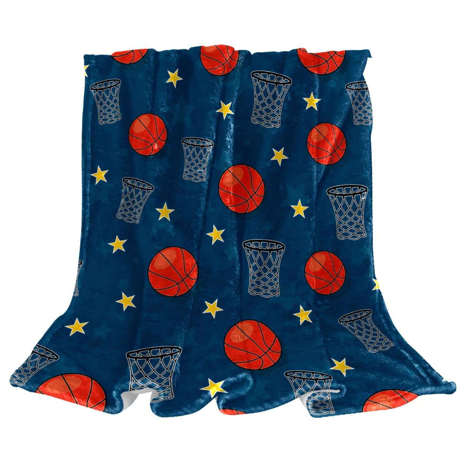 Couverture polaire basket pour des soirées cocooning chaleureuses sur le canapé