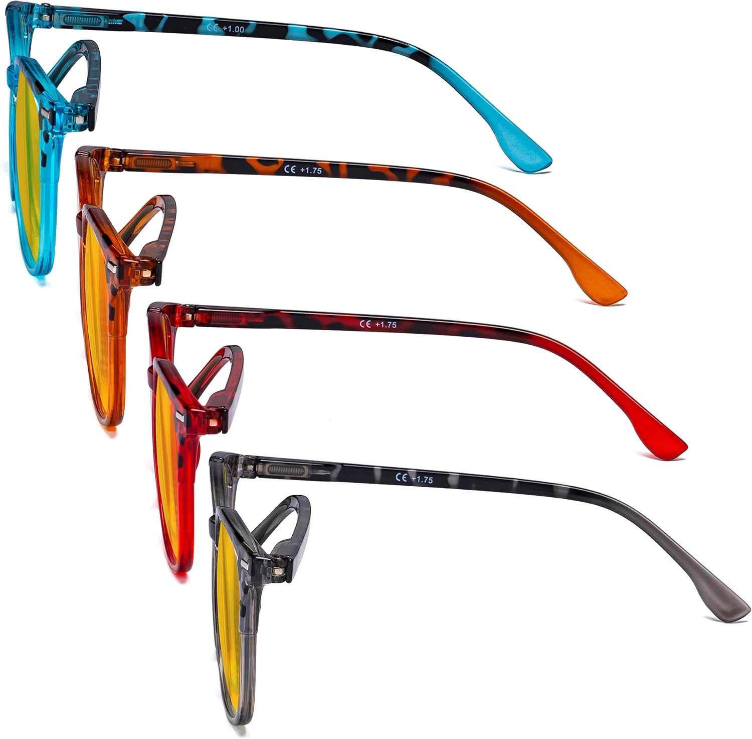 Eyekepper Ladies Reading Glasses - 4 Pack Large Square Readers for Women - Image 3