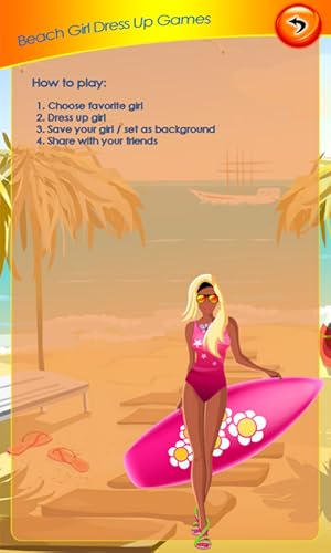 Menina Da Praia Vestir-se Jogos