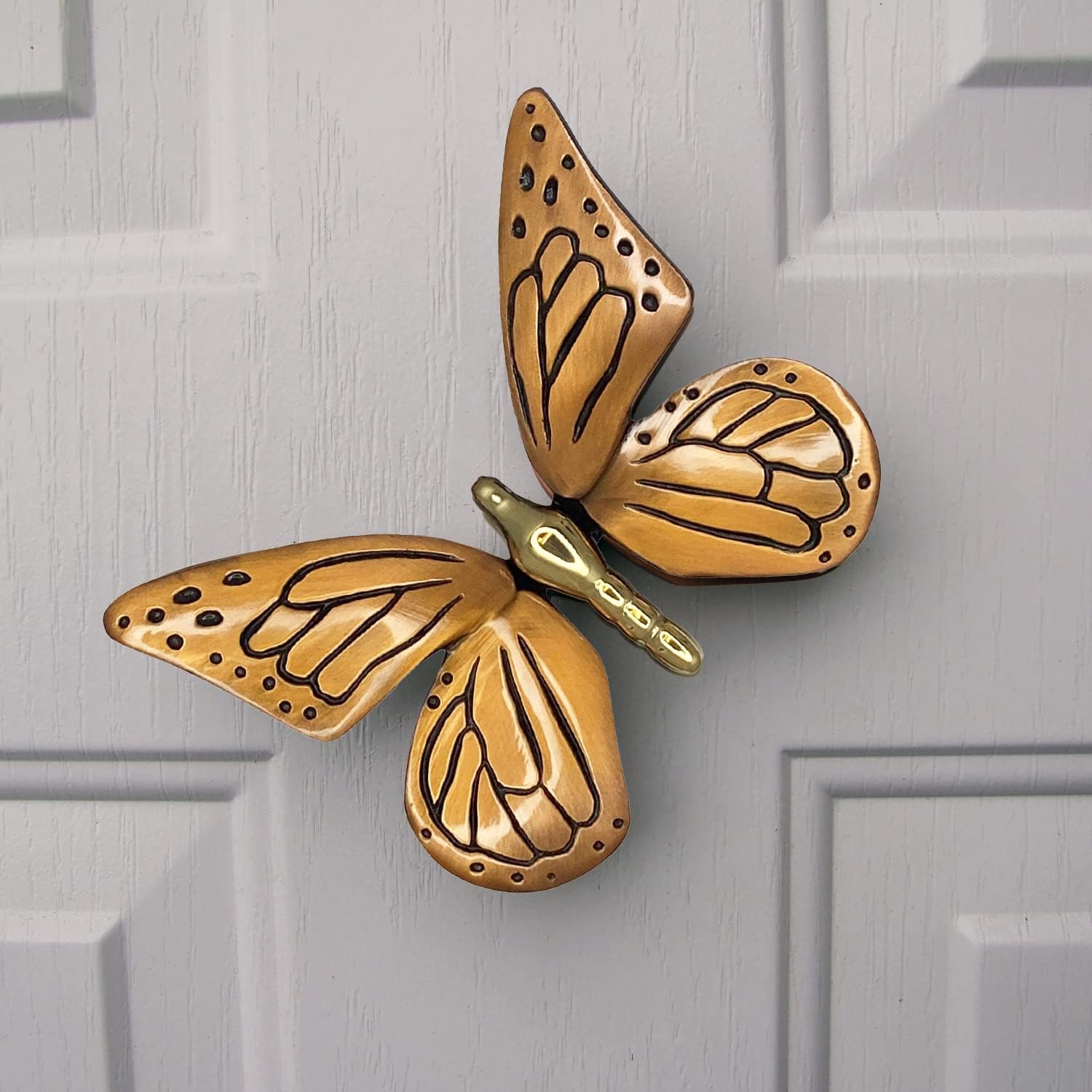 Butterfly Door Knocker - Brass and Bronze