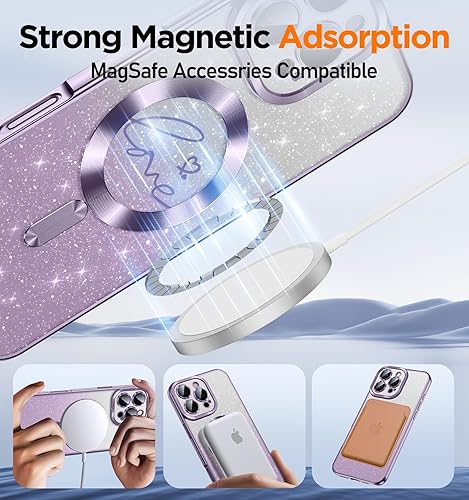 Miniatura 8 de Misscase Funda magnética para iPhone 15 Pro Max compatible con MagSafe, protección completa, delgada, a prueba de golpes, elegante, antiarañazos,