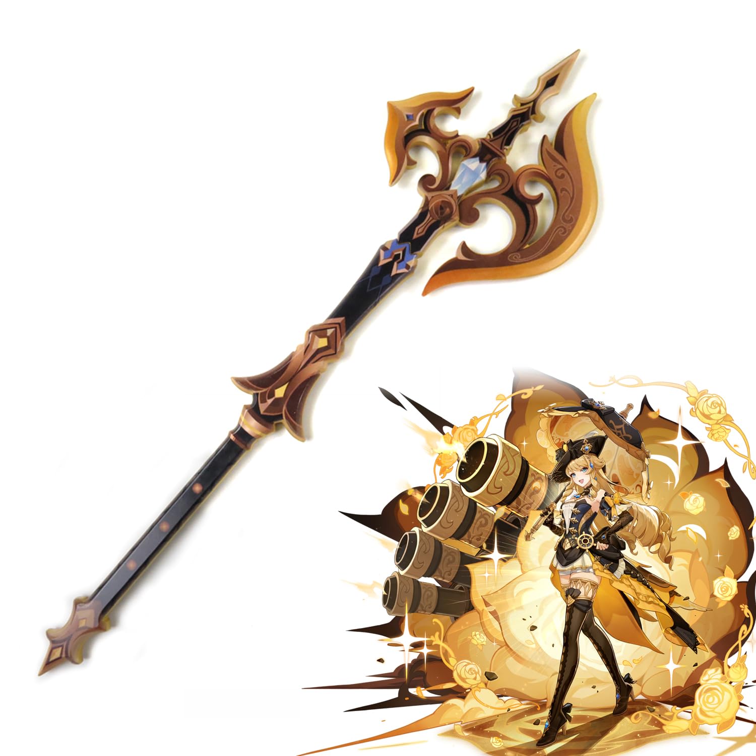 Amazon.co.jp: 原神 ナヴィア コスプレ 道具 武器 裁断 さいだん 135cm