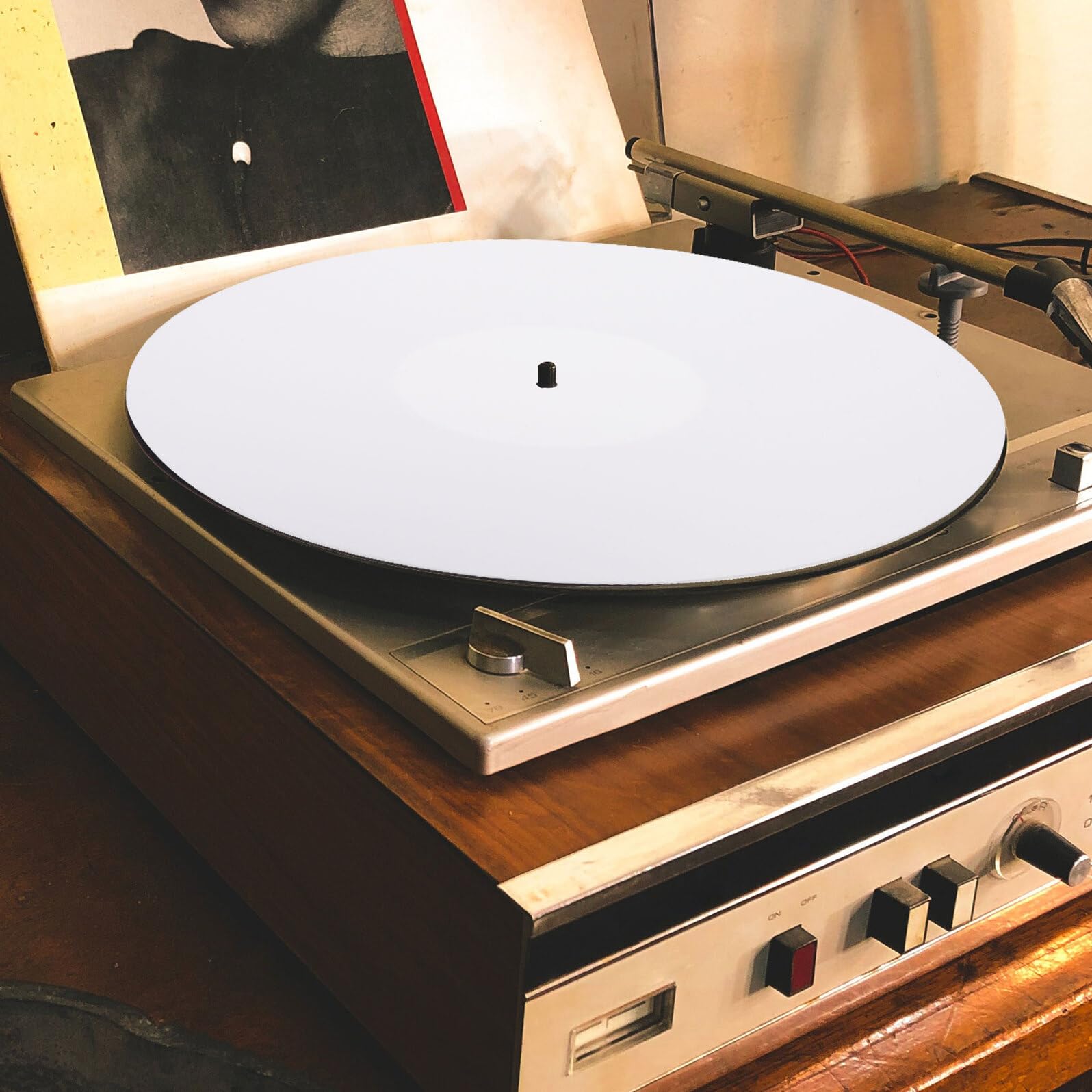 Toddmomy Tappetino in Acrilico per Dischi in Vinile da Antistatico e Durevole Adatto Giradischi per Migliorare Qualità Audio e Ridurre Rumore Bianco