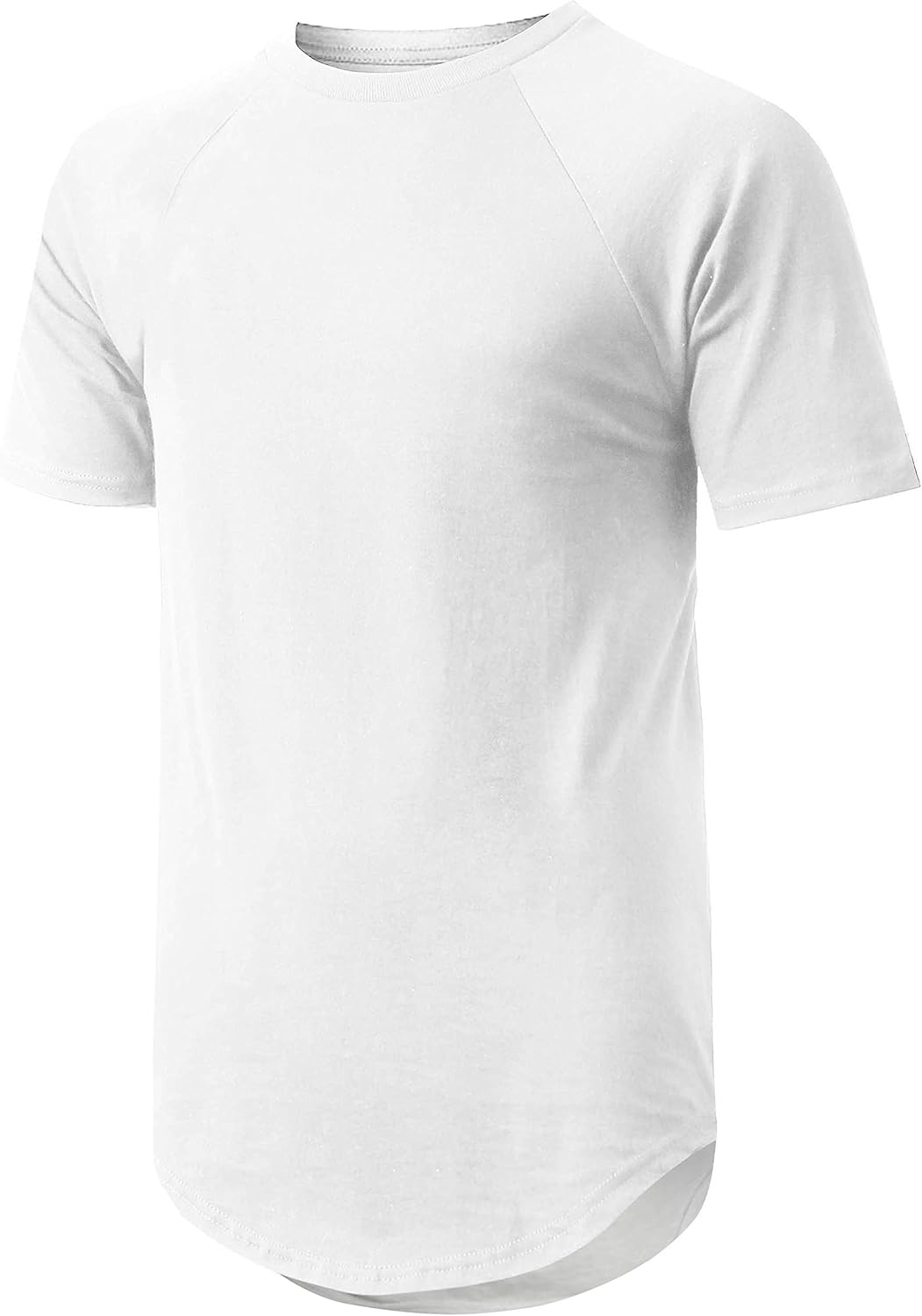 Ma Croix Mens Hipster T Shirts Hip Hop Longline Crewneck Casual Street Basic Big and Tall Tee