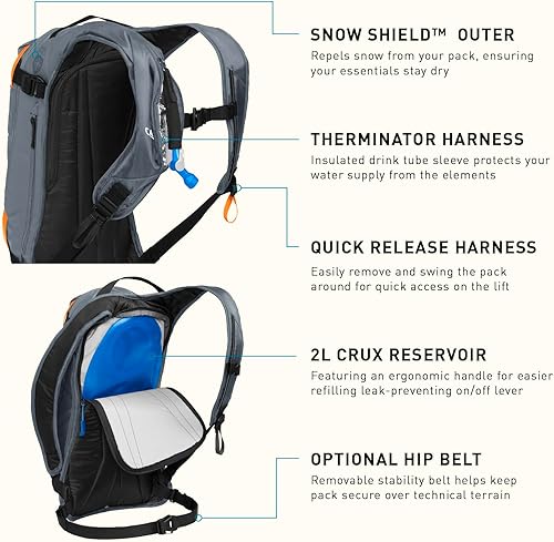 Miniatura 7 de CamelBak Powderhound 12 Paquete de hidratación, 70 onzas, vaporllamaremolacha