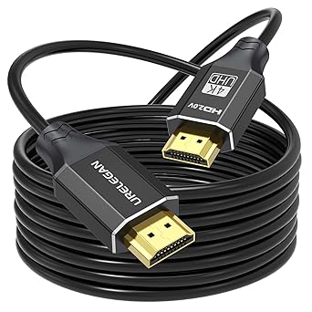 4K HDMI Cable 10FT 1-Pack,Black HDMI to HDMI Cable Ultra High Speed HDMI 2.0 Cord, 10 FT HDMI Cable with 4K@60Hz, 2K, 1080P, HDR, HDCP 2.2, ARC & CL3 Rated | for Laptop, Monitor, TV, Soundbar
