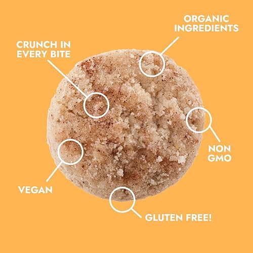 Miniatura 3 de Bakeology Galletas veganas sin gluten | 6 bolsas de 6 a 6 onzas | 3 bolsas de cada sabor | Snickerdoodle, Vanilla Chai