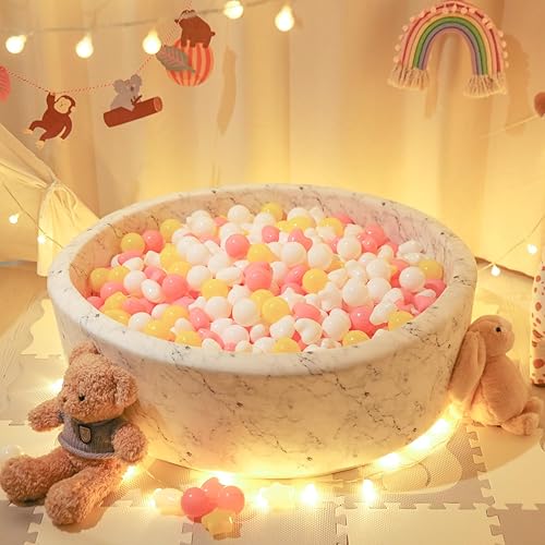 Miniatura 237 de STARBOLO Pelotas de estrella para niños pequeños, 100 unidades, estrellas de 2.55 pulgadas, sin ftalatos, sin BPA, no tóxicas, a prueba