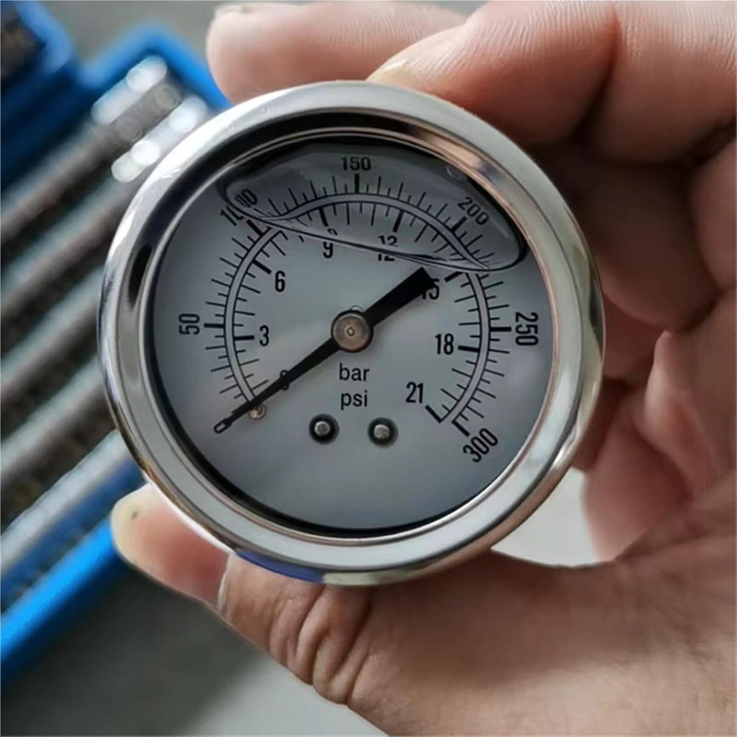 Electronic Digital Pressure Gauge, Shock-Resistant Pressure Gauge, High-Precision Digital Display for Hydraulic Pressure, Air Pressure, Water Pressure, Vacuum and Negative Pressure(40)