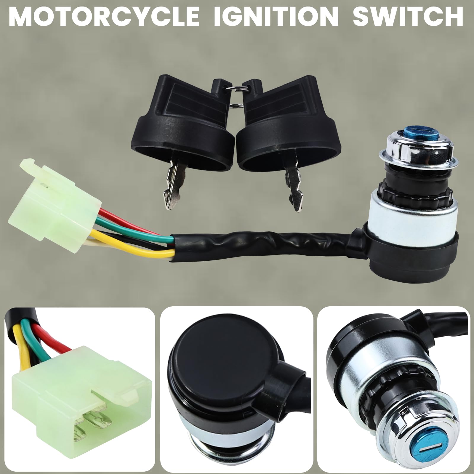 5 Wire Ignition Switch Key Start 250Cc 150Cc 125Cc 110Cc Quad Go Kart Taotao Atv