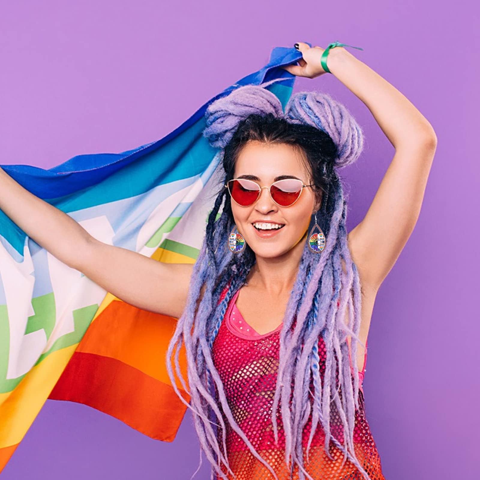 6Paia Orecchini Arcobaleno Orgoglio Pendenti Orecchini LGBT Pride Arcobaleno Orecchini Arcobaleno Pride Set Orecchini Lesbiche Gay LGBTQ Accessori Gioielli Regali LGBTQ