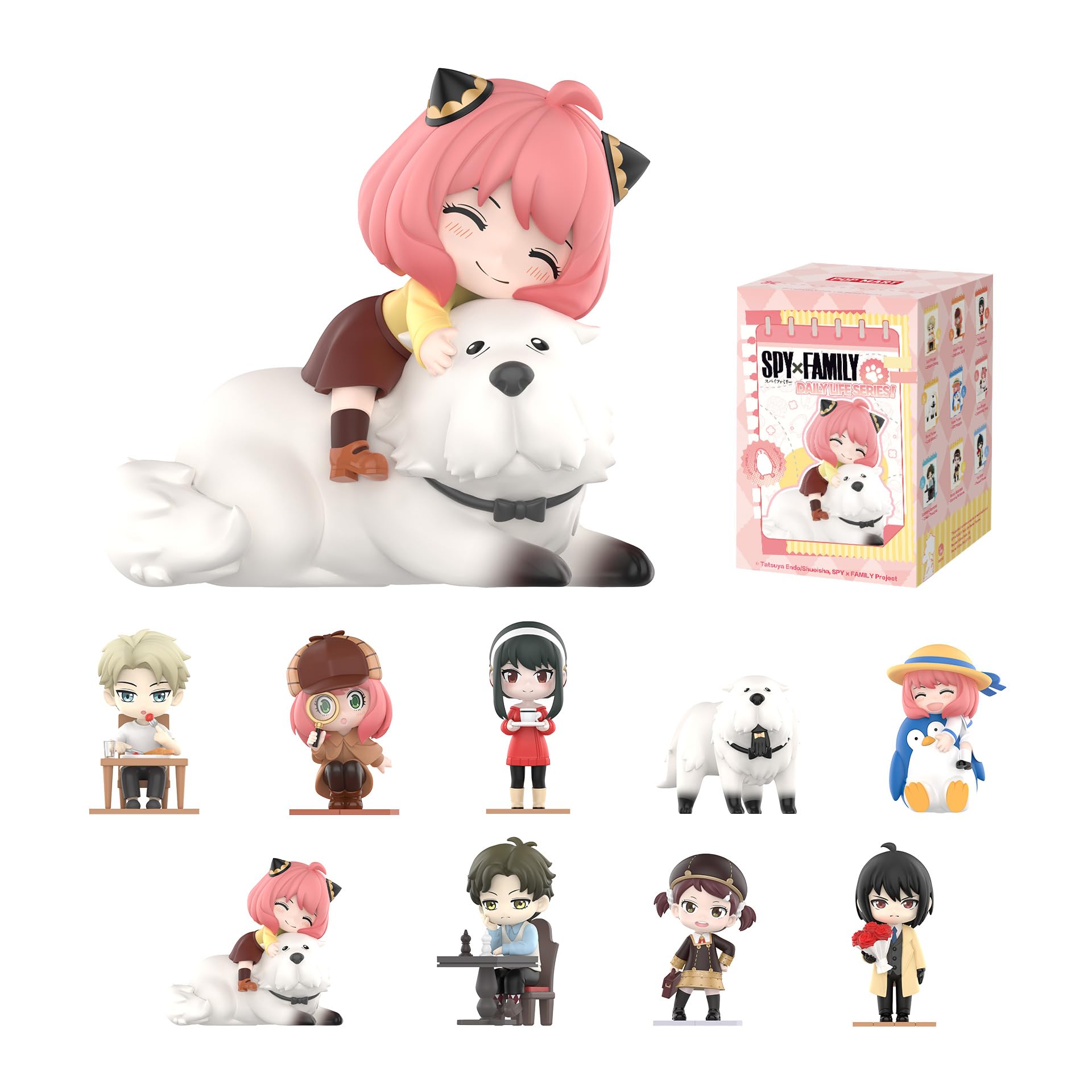 POP MART SPY x Family Daily Life Series Figures, Blind Box Action Figures, Random Design Collectible Toys for Home Decor, Birthday Gifts for Girls Boys Women Men, Single Box