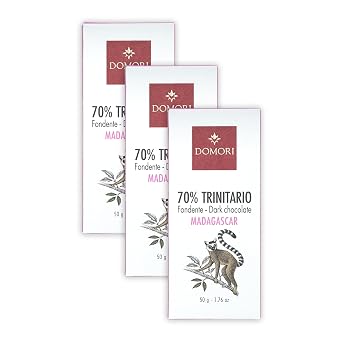 Domori - Single Origins Chocolate Bundles Madagascar 70%, 3 Pack