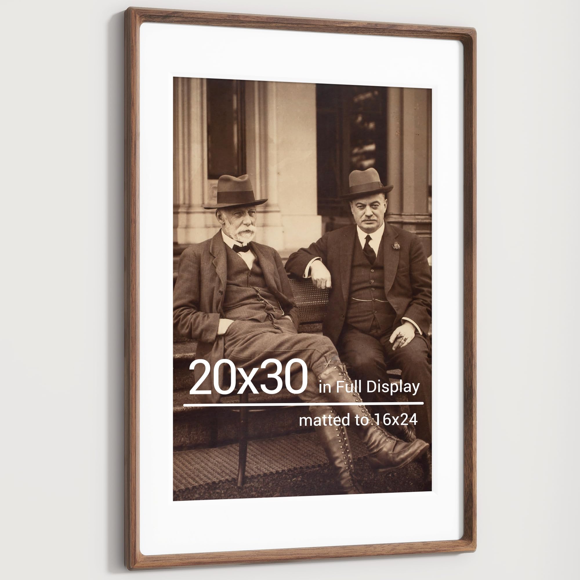 Heimlove 20x30 Picture Frames Natural Walnut