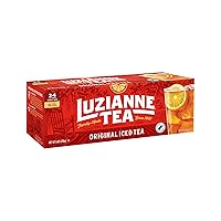 Vista 13 de Bolsitas de té helado Luzianne sin endulzar, tamaño familiar, té negro, 22 unidades (caja de 1)