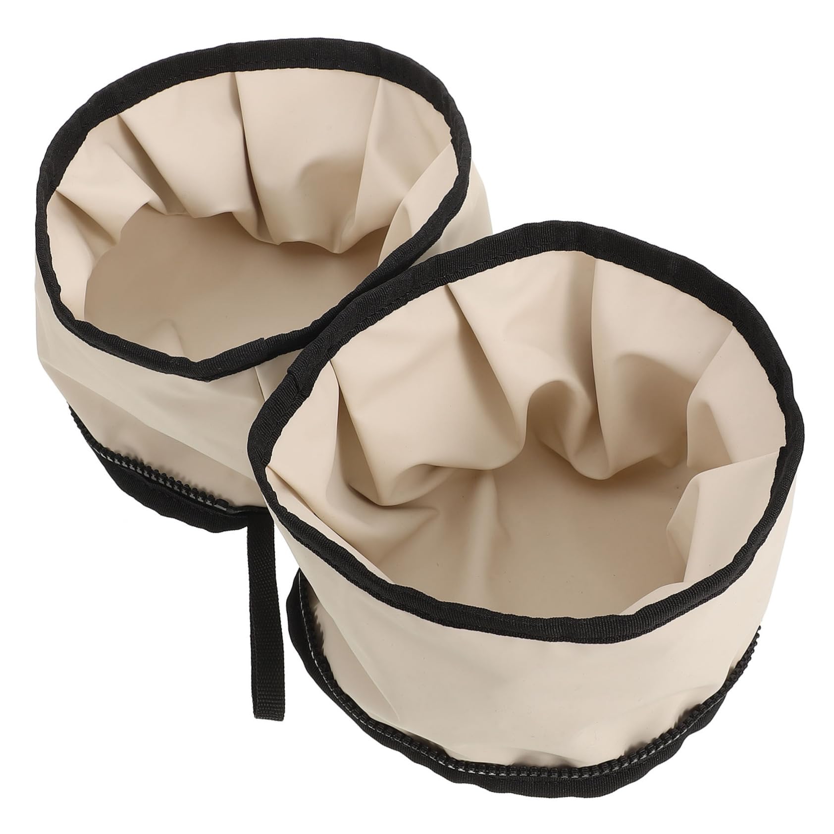Sosoport Travel-Friendly Dog Bowl Lightweight Oxford Fabric Waterproof Zipper Closure