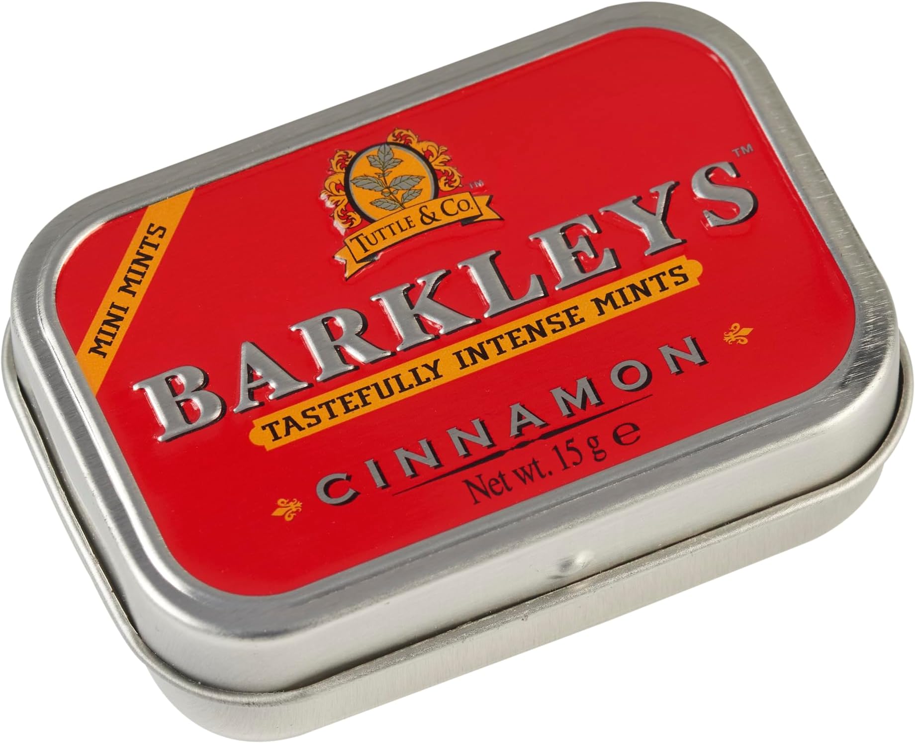 Barkleys Mints Sugar Free Cinnamon Intense Mints Tins, 15 g