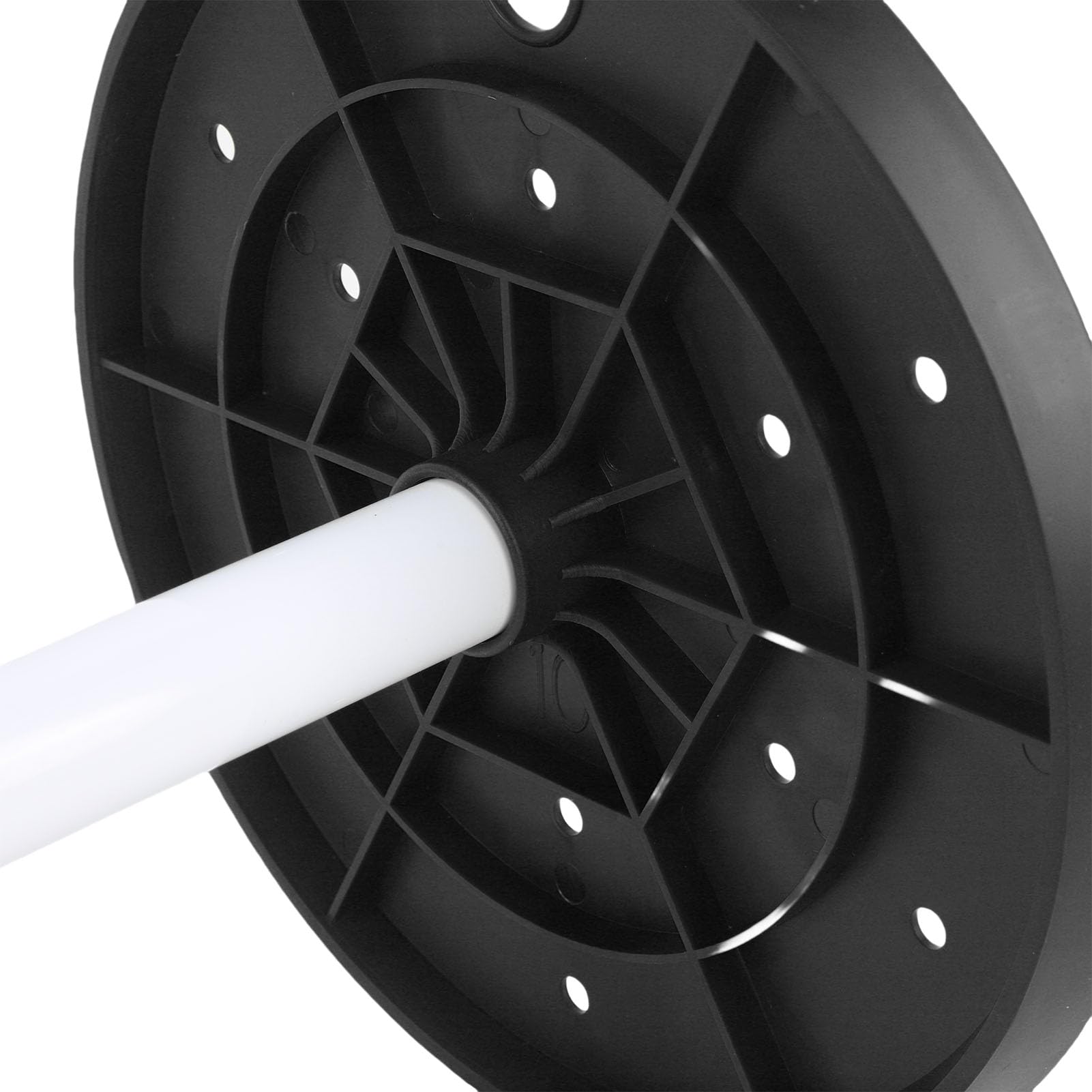 ciciglow Insertos de Maceta de Altura Ajustable para Macetas Grandes, 2 Juegos de 11-17 Pulgadas de Altura de Planta Cónica para Macetas Interiores de Flores, con Orificio de Drenaje (Black)