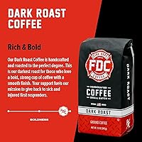 Vista 17 de Fire Department Coffee - Café de vainilla bourbon - Devuelve a los bomberos - Grano entero con infusión de vainilla y bourbon - Sin alcohol