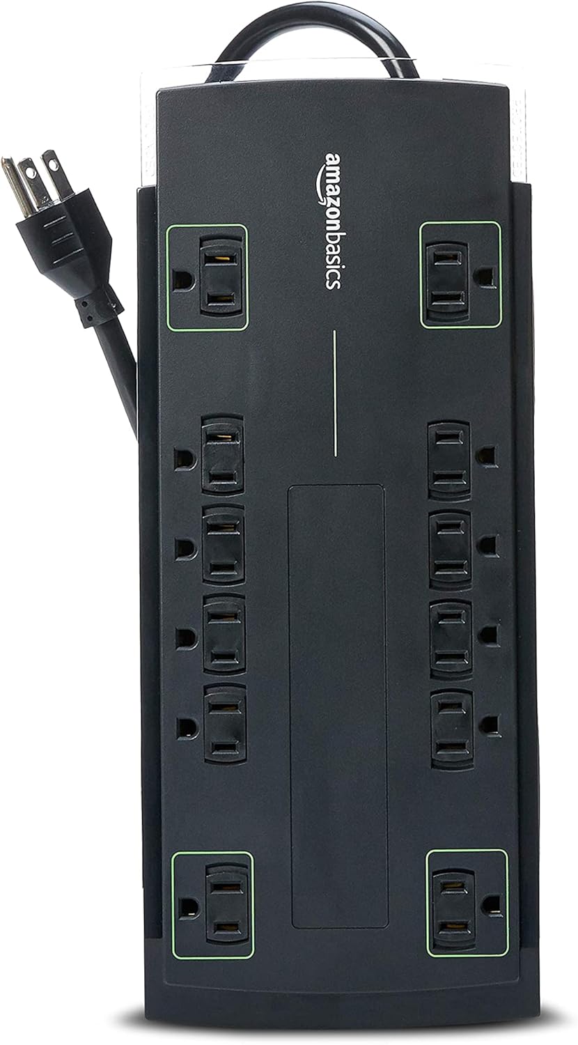 70% оƒƒ Dіѕсоunt Amazon Basics 12-Outlet Power Strip Surge Protector | 4,320 Joule, 10-Foot Cord