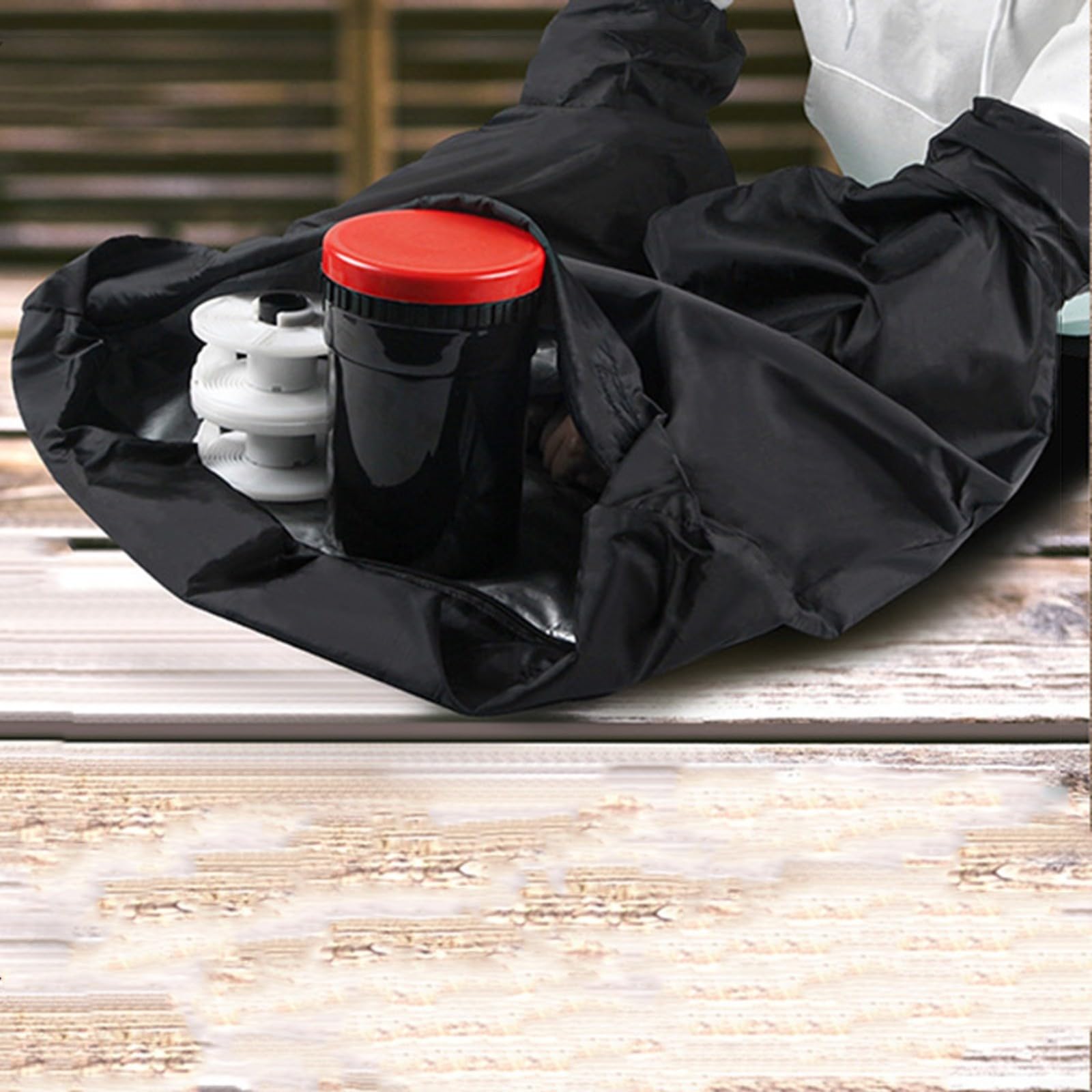 Darkroom - Bolsa para fotografía de película, diseño de doble capa, ligera y cómoda (negro M)