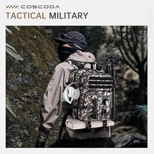 Miniatura 2 de Mochila táctica militar de 50L para hombres, mochila de día resistente al agua, bolsa de asalto Molle Army de 3 días, bolsa de asalto,
